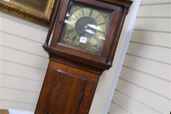 A Thomas Barrett Lewis longcase clock, H.205cm